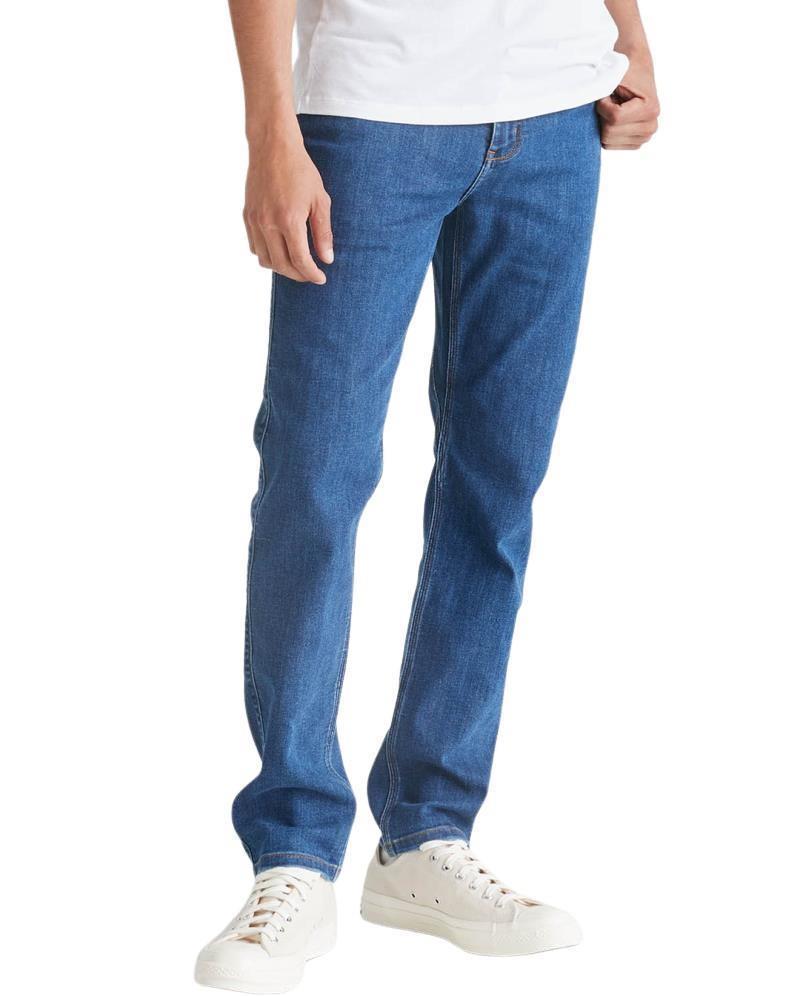 Performance Denim Slim Jeans, 30" Inseam - Wash - Mens - medium stone 1