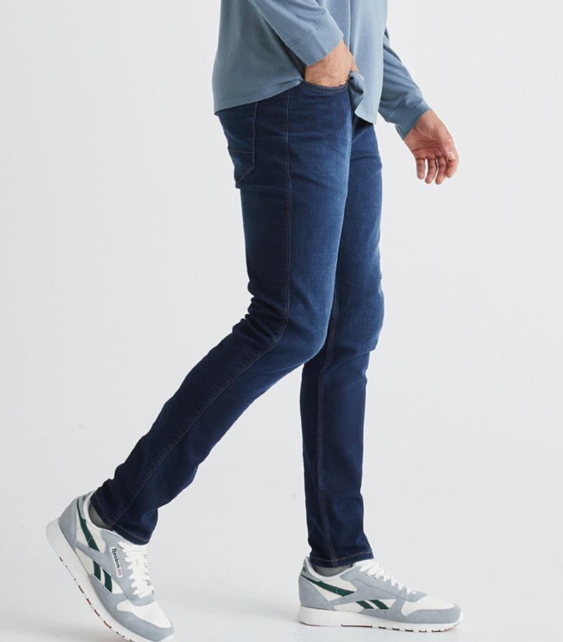 Performance Denim Slim Jeans, 32" Inseam - Rinse - Mens - Dark Stone 2