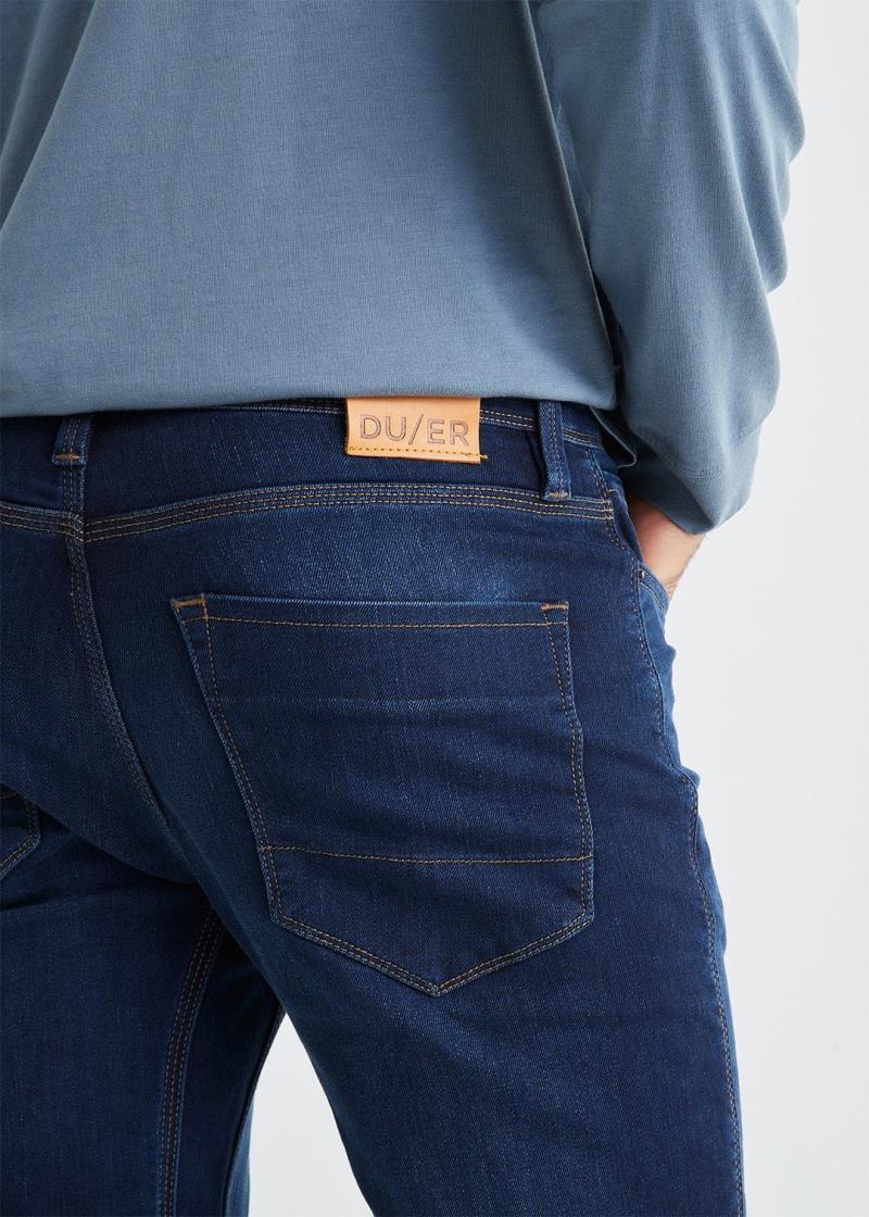 Performance Denim Slim Jeans, 32" Inseam - Rinse - Mens - Dark Stone 4