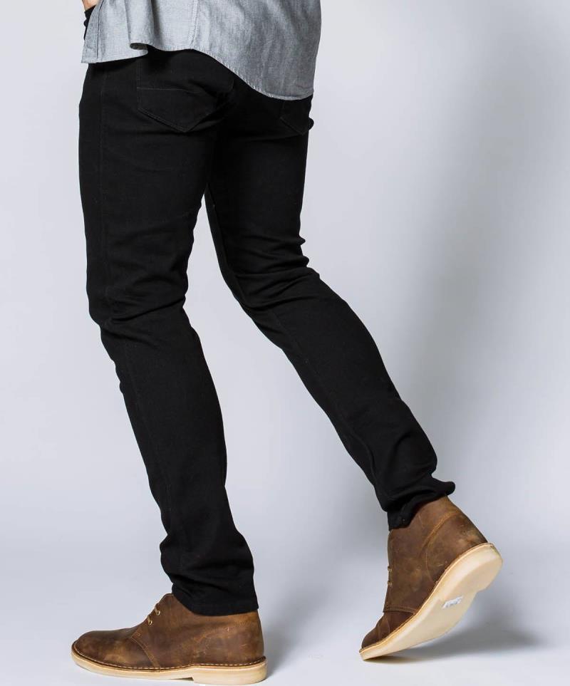 Performance Denim Slim Jeans, 34" Inseam - Rinse - Mens - Black 2