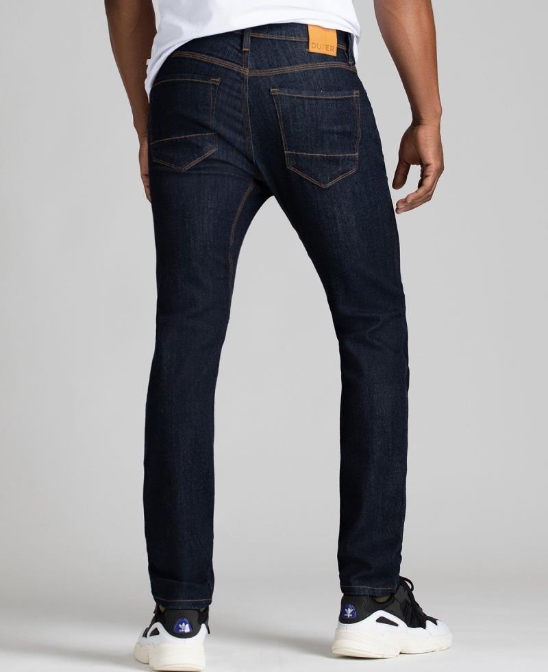 Performance Denim Slim Jeans, 34" Inseam - Rinse - Mens - Heritage Rinse 3