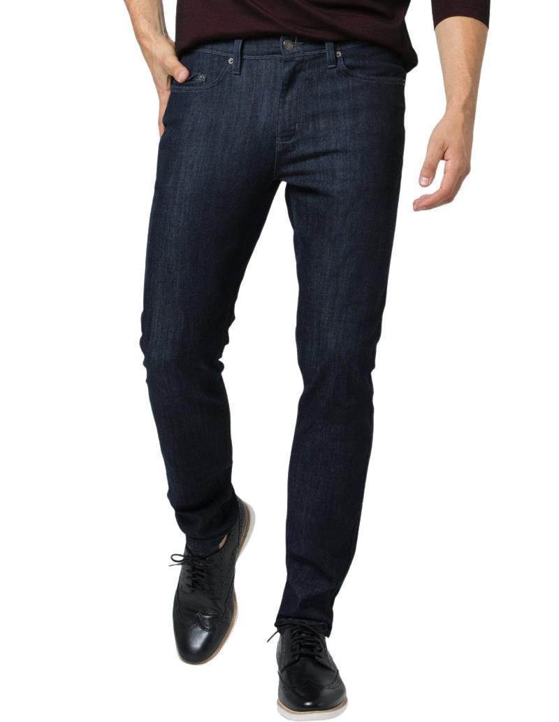 Performance Denim Slim Jeans, 34" Inseam - Rinse - Mens - Rinse 1