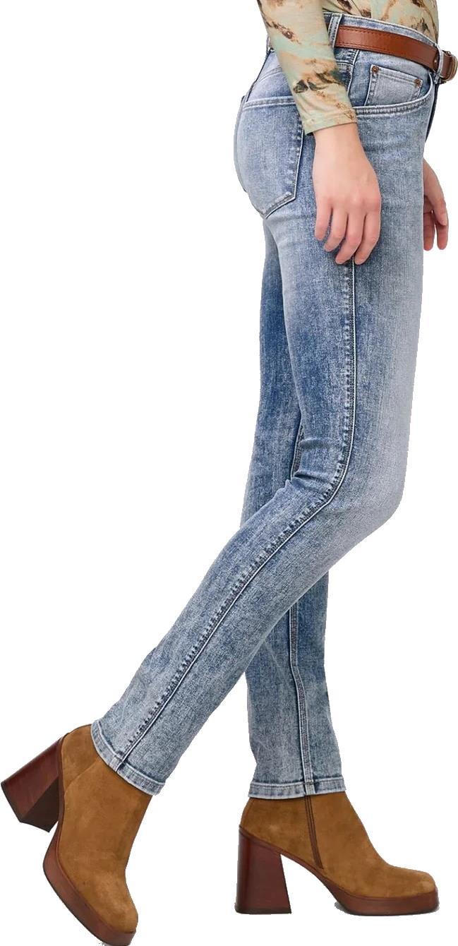 Performance Denim Slim Straight Jeans, 30" Inseam - Wash - Womens - Bleach Blue 2