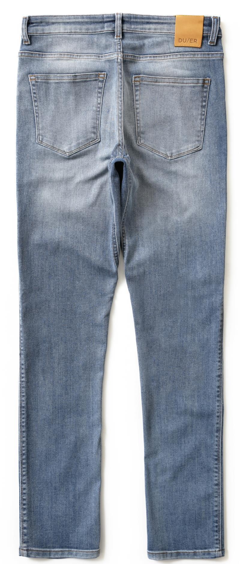 Performance Denim Slim Straight Jeans, 30" Inseam - Wash - Womens - Tidal 2