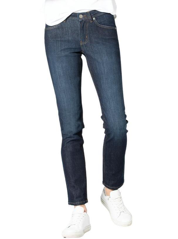 Performance Denim Slim Straight Jeans, 32" Inseam - Rinse - Womens - Dark Stone 1