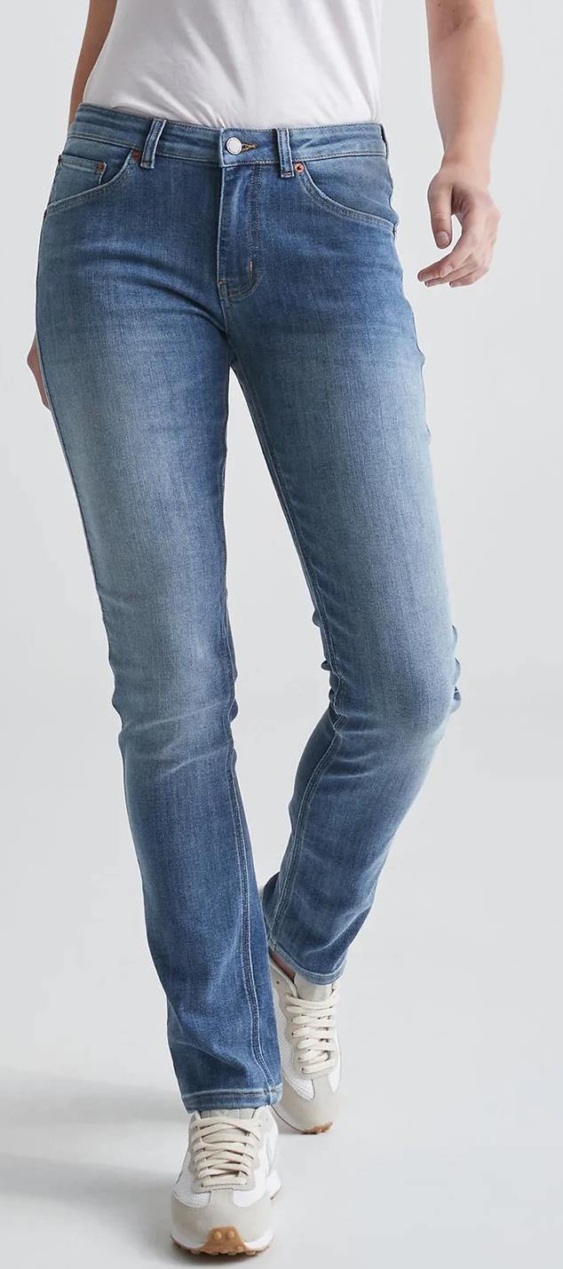 Performance Denim Slim Straight Jeans, 32" Inseam - Wash - Womens - Tidal 3