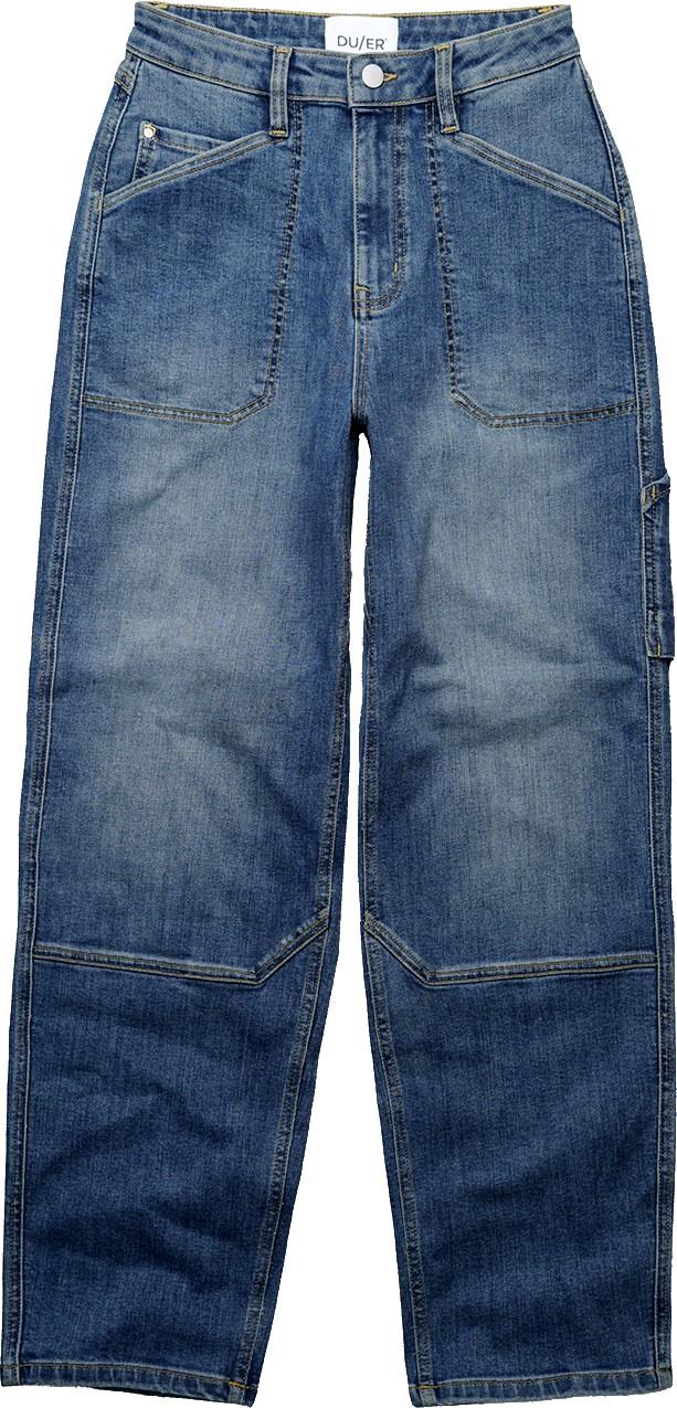 Performance Denim+ Utility Jeans, 28" Inseam - Womens - medium stone 1