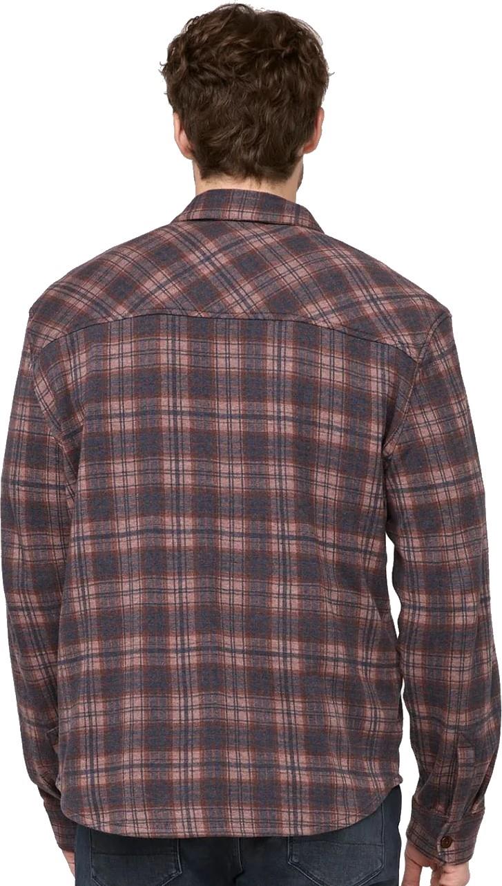 Performance Flannel Button Down - Mens - heather mauve plaid 1