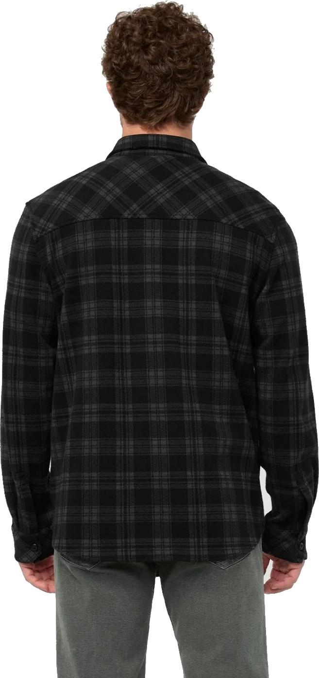 Performance Flannel Overshirt - Mens - black plaid 1