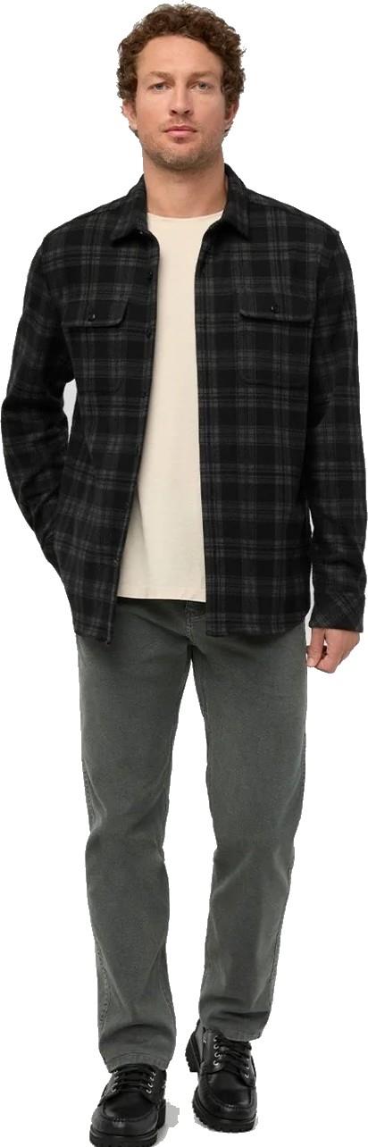 Performance Flannel Overshirt - Mens - black plaid 1