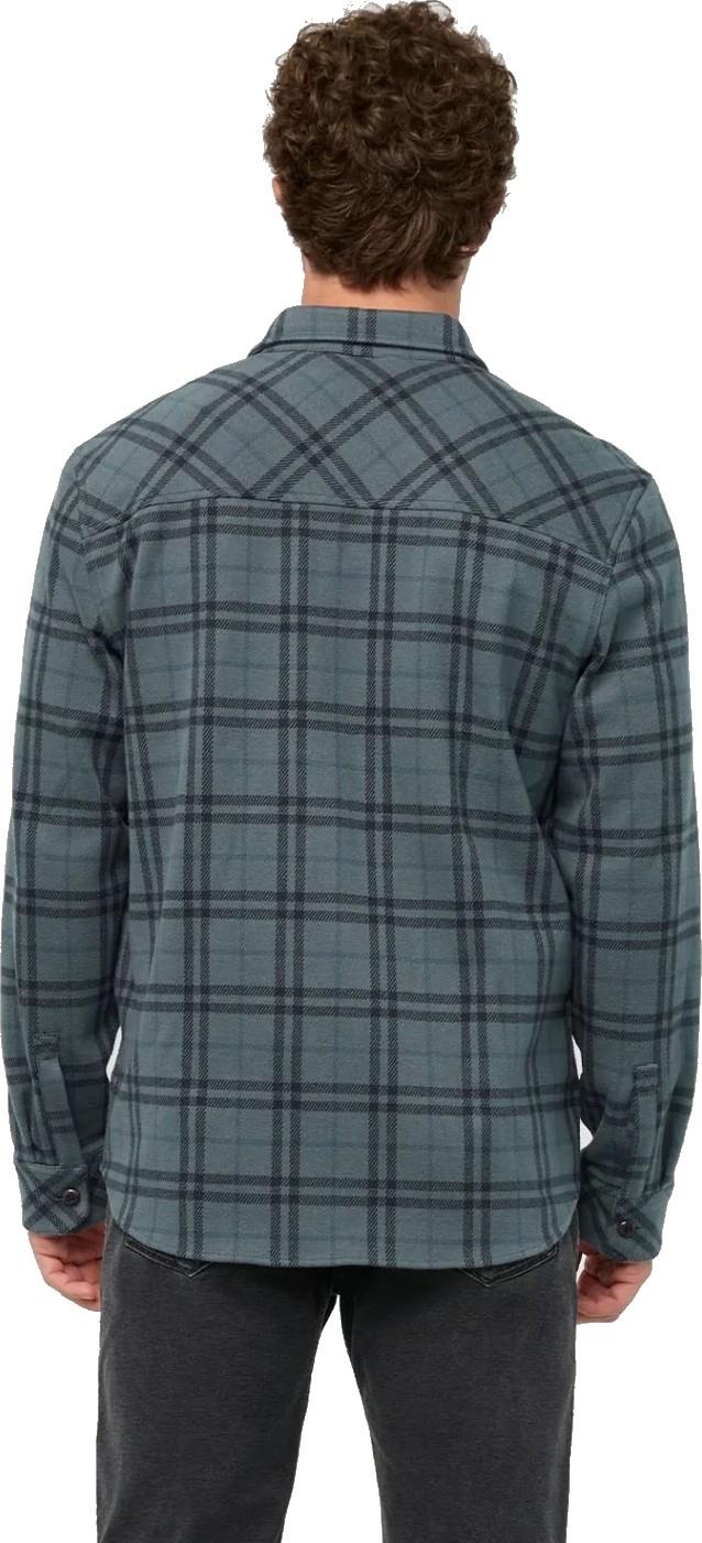 Performance Flannel Overshirt - Mens - marine plaid 1