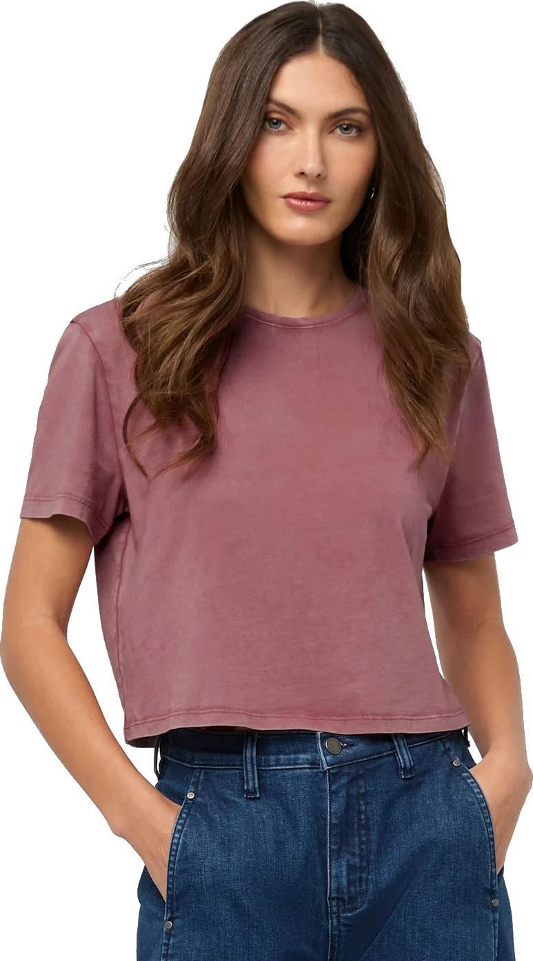 PurePima Boxy Tee - Womens - washed dusty rose 1