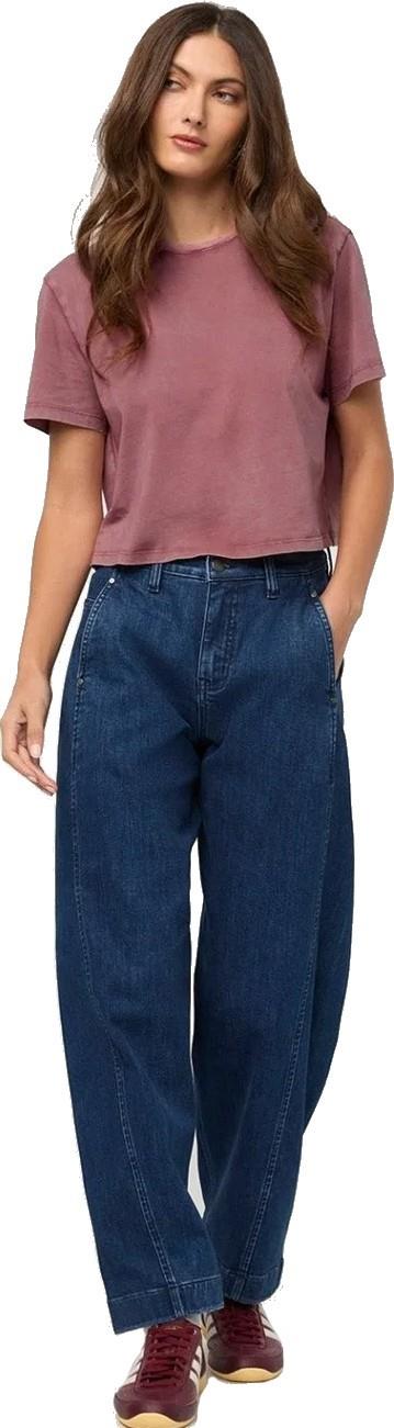 PurePima Boxy Tee - Womens - washed dusty rose 1