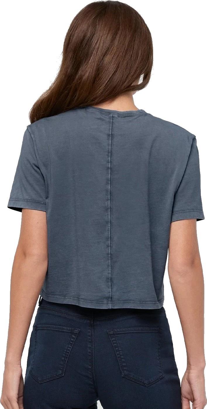 PurePima Boxy Tee - Womens - washed stone blue 1