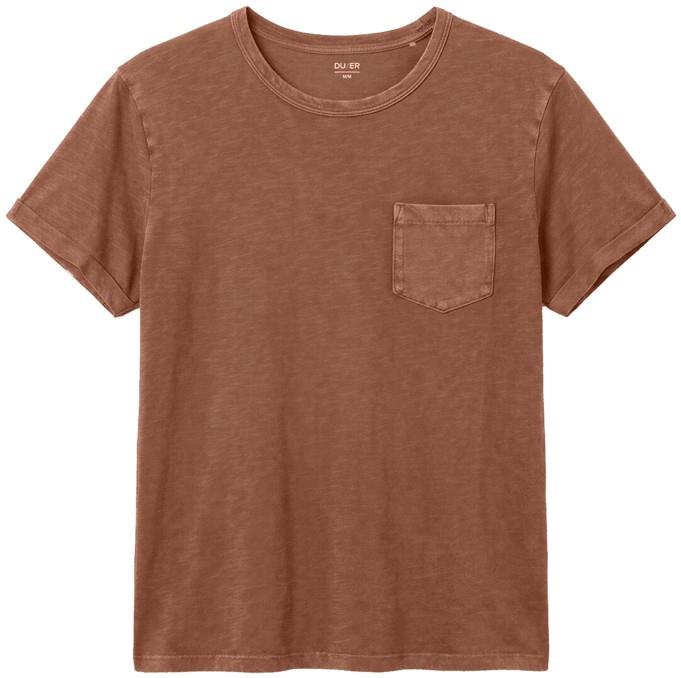 PurePima Pocket Tee - Mens - washed aged brick 1