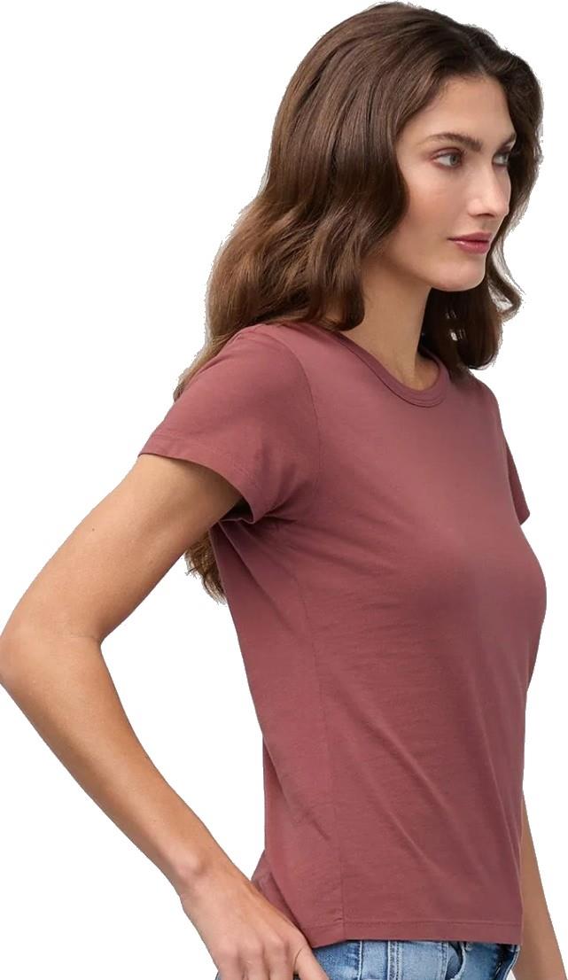 PurePima Slim Crew - Womens - red clay 1