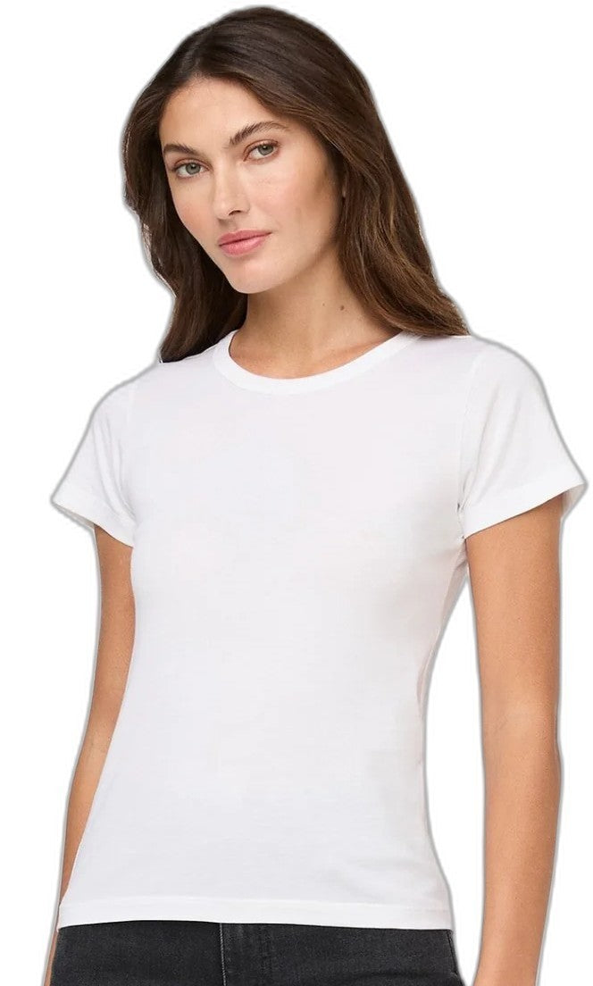 PurePima Slim Crew - Womens - white 1