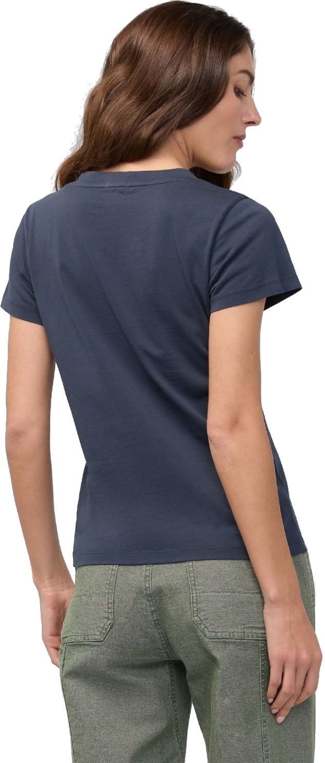PurePima Slim V-Neck - Womens - navy 1