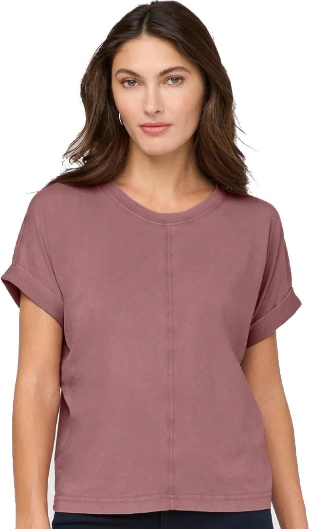 PurePima Vintage Dolman Tee - Womens - washed mauve 1
