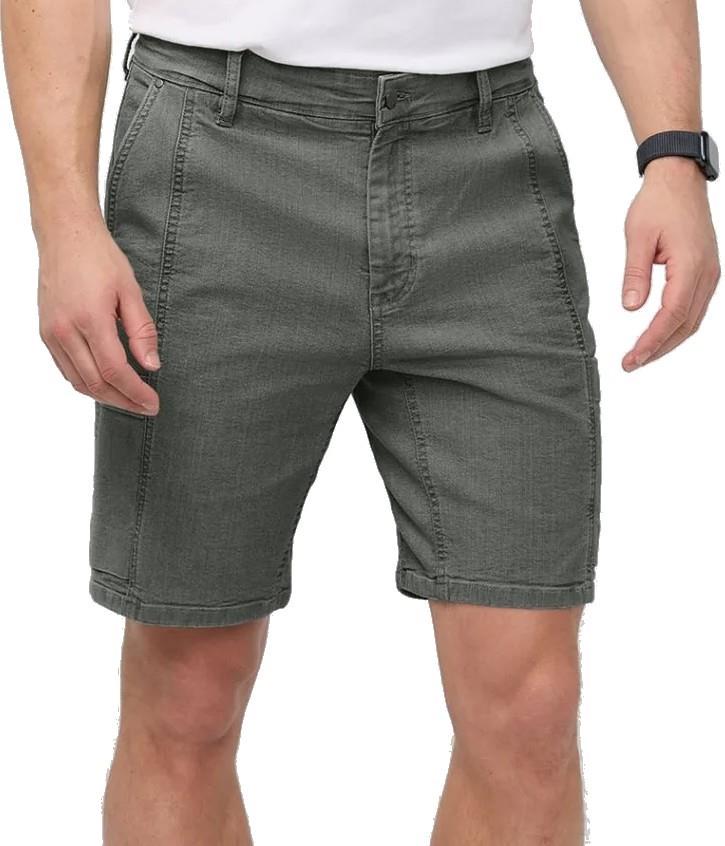 Stretch Canvas Cargo Shorts, 9" Inseam - Mens - thyme 1