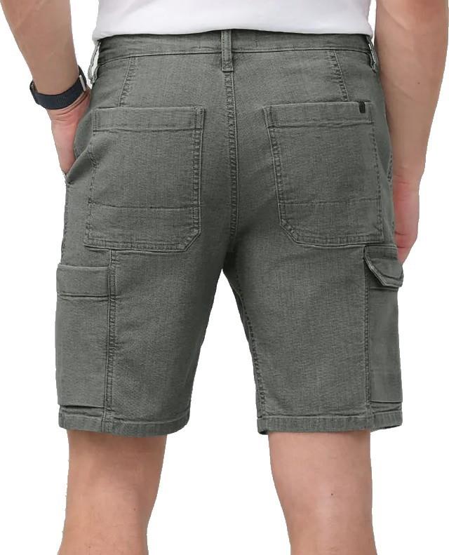 Stretch Canvas Cargo Shorts, 9" Inseam - Mens - thyme 1