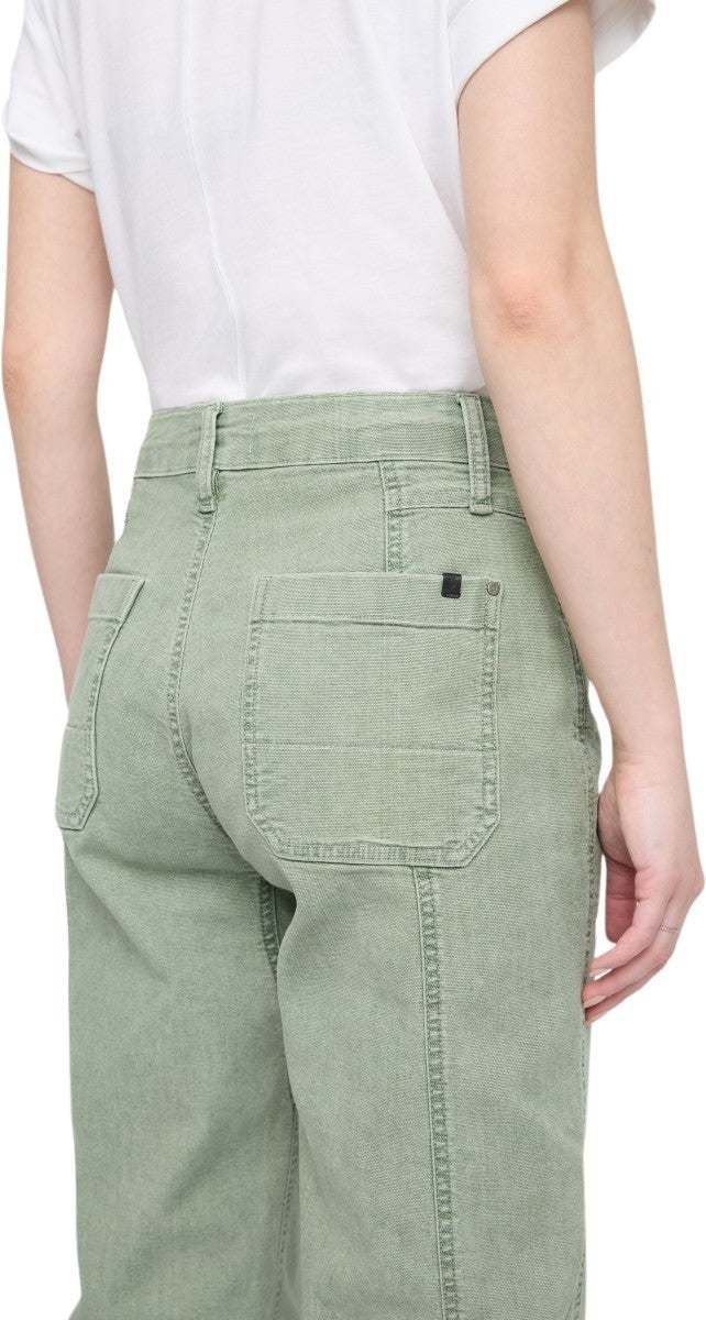 Stretch Canvas Utility Pants, 28" Inseam - Womens - light pine 1