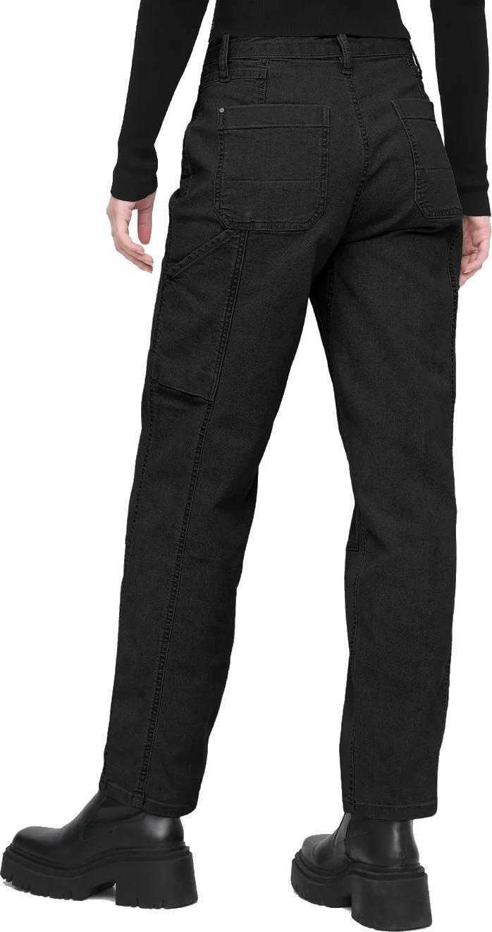 Stretch Canvas Utility Pants, 30" Inseam - Womens - black 1