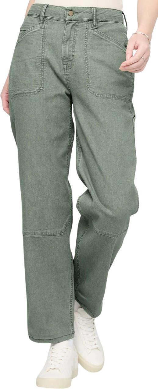 Stretch Canvas Utility Pants, 30" Inseam - Womens - pine 1