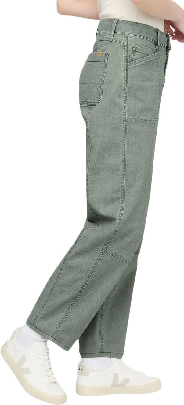 Stretch Canvas Utility Pants, 30" Inseam - Womens - pine 1