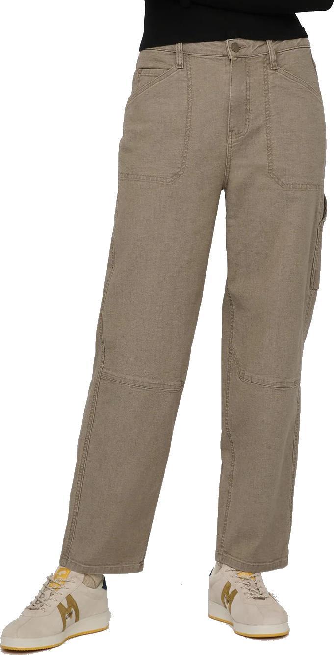 Stretch Canvas Utility Pants, 30" Inseam - Womens - teak 1