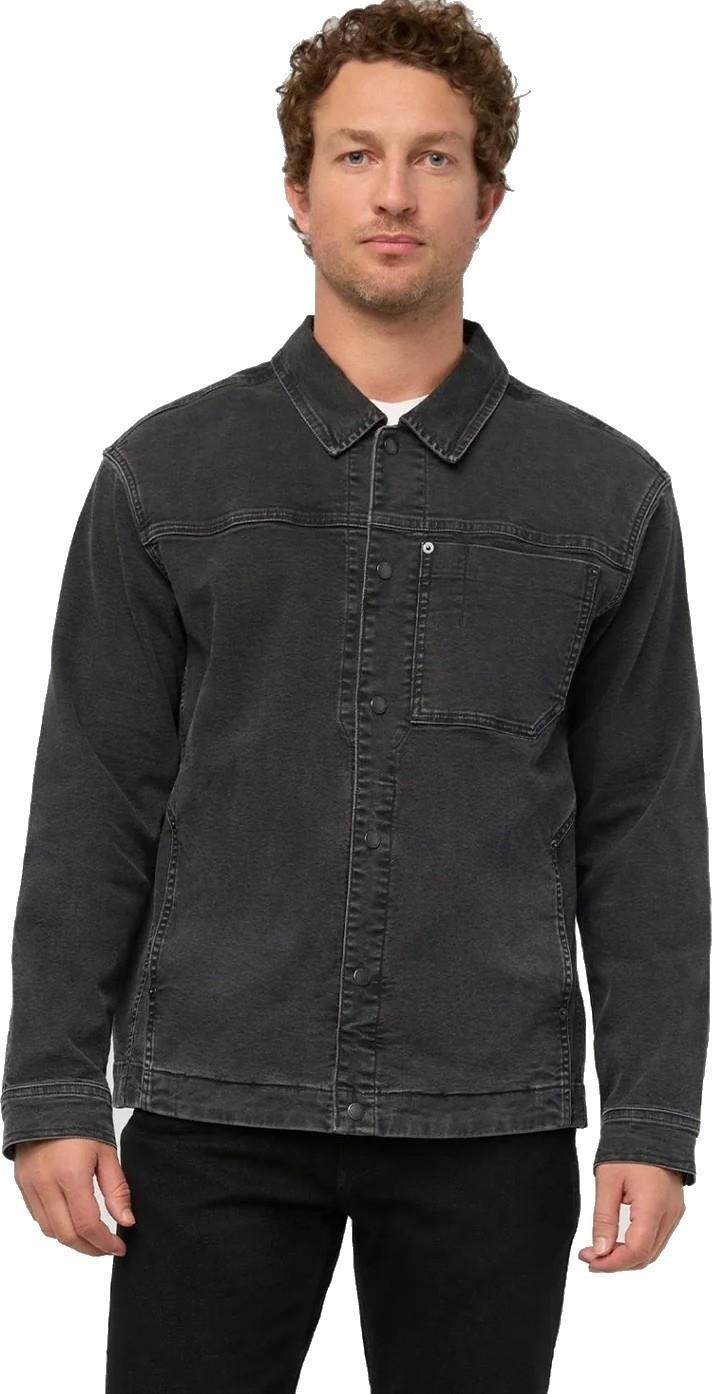 Stretch Canvas Work Jacket - Mens - black 1