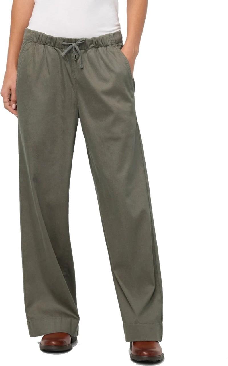 Twill Easy Pants, 30" Inseam - Womens - thyme 1