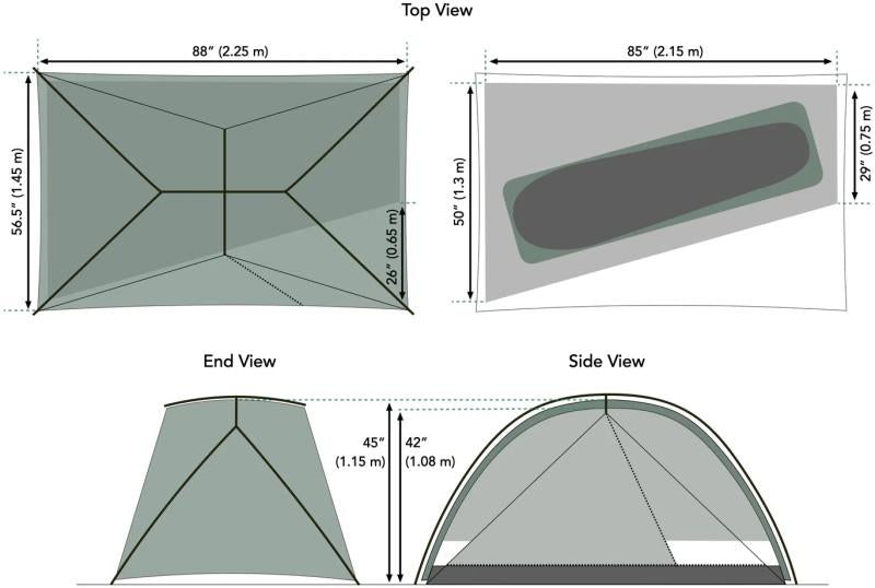 X-Dome 1+ Solid / Aluminum Pole Set - not applicable 1