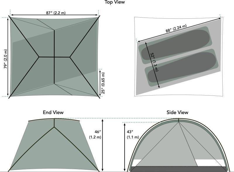 X-Dome 2- Regular / Carbon Pole Set - not applicable 1
