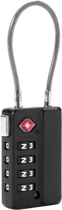 Cable 4-Dial TSA Lock - black 1