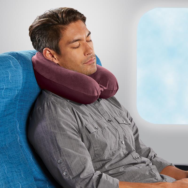 Memory Foam Neck Pillow - Bordeaux 5