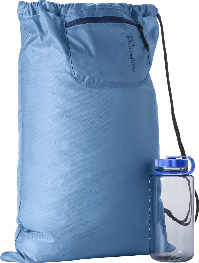 Packable Drawstring Sack - blue dawn 1