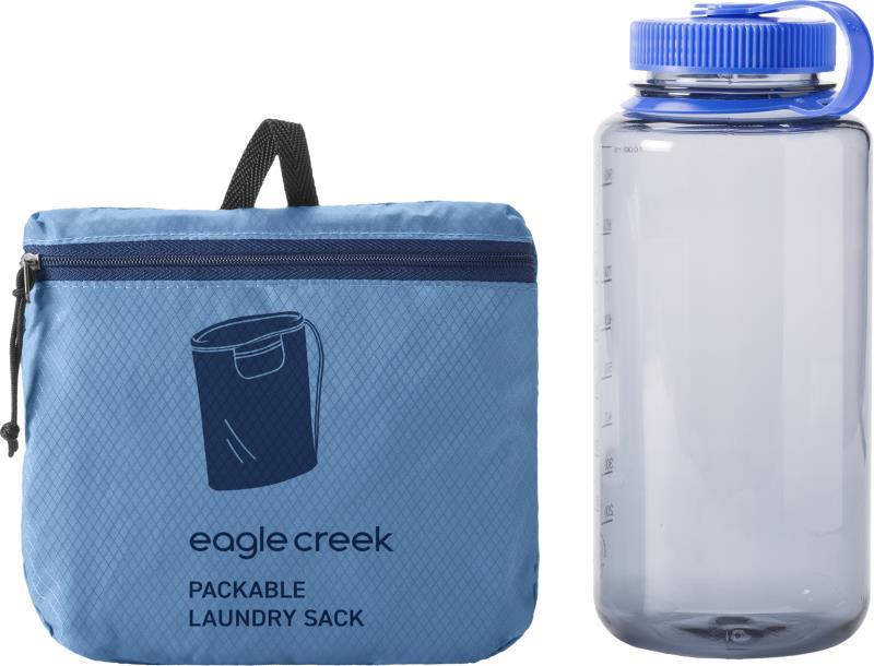 Packable Drawstring Sack - blue dawn 1