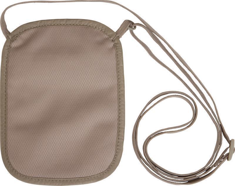RFID Blocker Neck Wallet - Tan 2