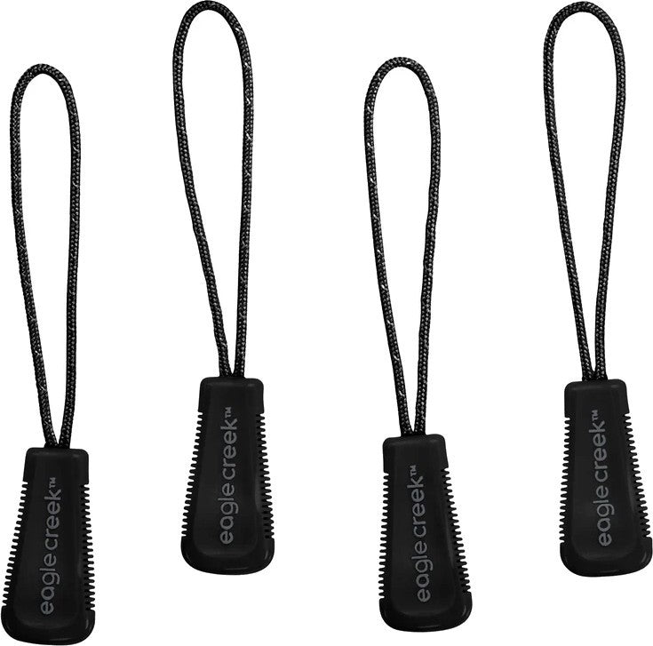Reflective Zipper Pull Set - black 1