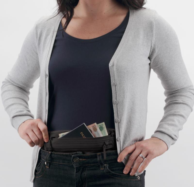 Silk Undercover Money Belt - Black 6