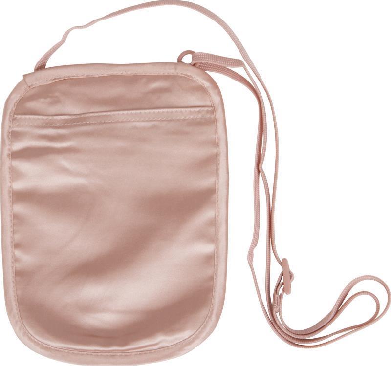 Silk Undercover Neck Wallet - Rose 2