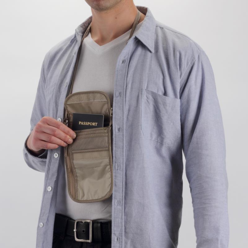 Undercover Neck Wallet Deluxe - Khaki 7