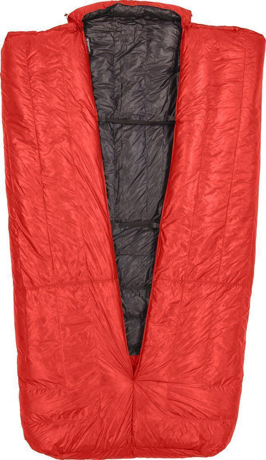 Accomplice 2-Person Sleeping Quilt -6C / 20F, Long - Red / Charcoal 1