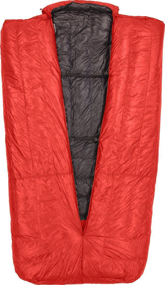 Accomplice 2-Person Sleeping Quilt -6C / 20F Reg - Red / Charcoal 1