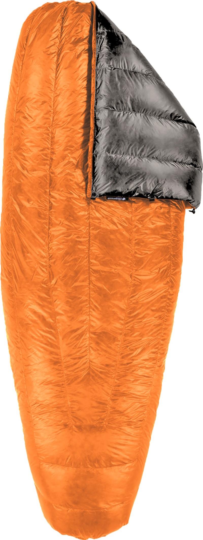 Revelation Sleeping Quilt 850, -1C / 30F, Reg / Reg, With Collar - burnt orange / charcoal 1