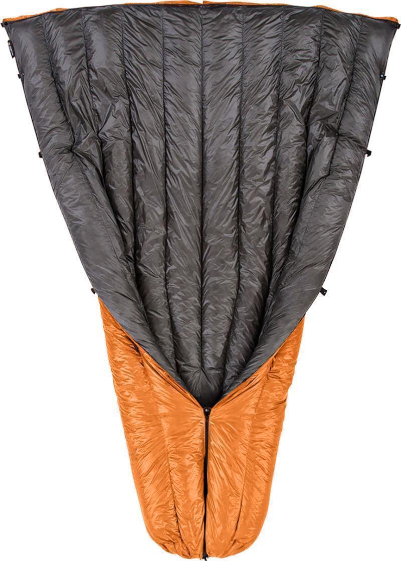 Revelation Sleeping Quilt 850, -6C / 20F, Reg Wide - Burnt Orange / Charcoal 2