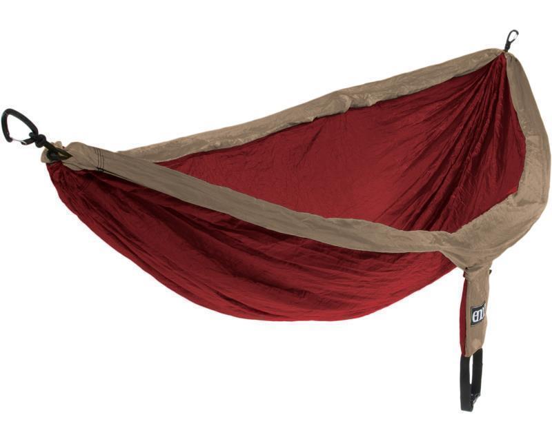 DoubleNest Hammock - Khaki / Maroon 1