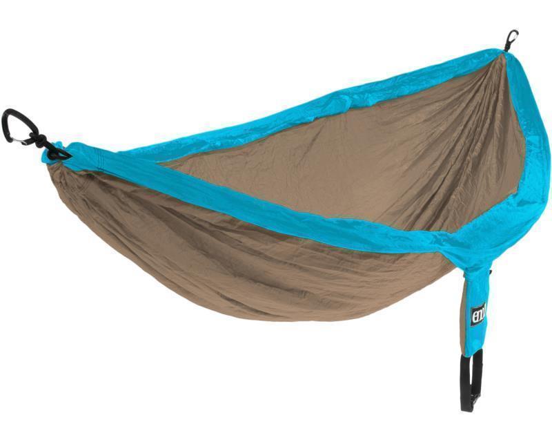 DoubleNest Hammock - Teal / Khaki 1