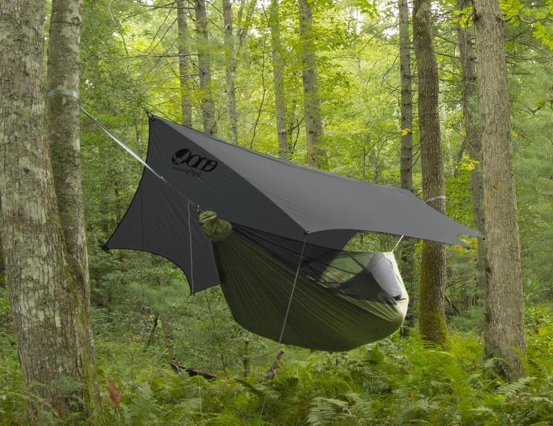 JungleLink Hammock System - charcoal / evergreen 1